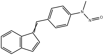 1-(4-N-METHYL-N-NITROSAMINO-BENZYLIDENE)INDENE 结构式