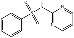 2-苯磺酰胺基嘧啶 结构式