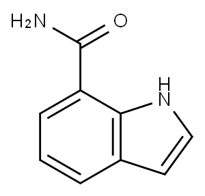 1H-吲哚-7-羧酸酰胺 结构式
