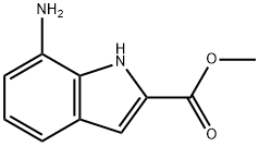 7-氨基-1H-吲哚-2-羧酸甲酯 结构式