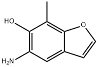6-Benzofuranol,  5-amino-7-methyl- 结构式
