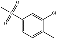2-氯-4-(甲磺酰基)甲苯 结构式