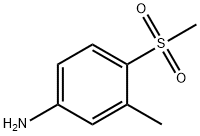 4-甲磺酰-3-甲基苯胺 结构式