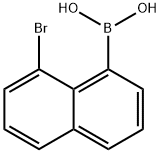 8-BROMONAPHTAHLENENE-1-BORONIC ACID 结构式