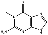 2-Amino-1,7-dihydro-1-methyl-6H-purine-6-thione 结构式