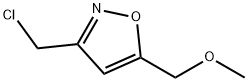 Isoxazole, 3-(chloromethyl)-5-(methoxymethyl)- (9CI) 结构式