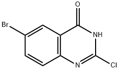 6-溴-2-氯喹唑啉-4(3H)-酮 结构式