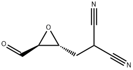 Propanedinitrile, [(3-formyloxiranyl)methyl]-, trans- (9CI) 结构式