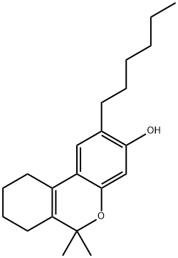 7,8,9,10-Tetrahydro-6,6-dimethyl-2-hexyl-6H-dibenzo[b,d]pyran-3-ol 结构式