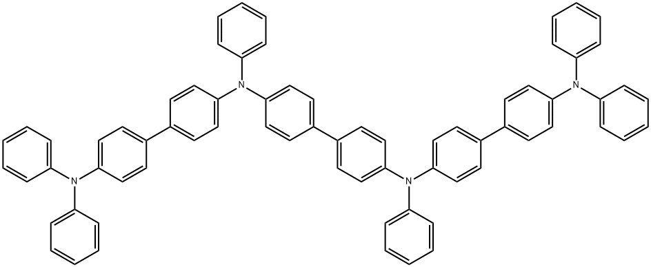 N,N′-二(苯基)-N,N′-二(4′-(N,N-二(苯基 胺基)-4-联苯基)联苯胺 结构式
