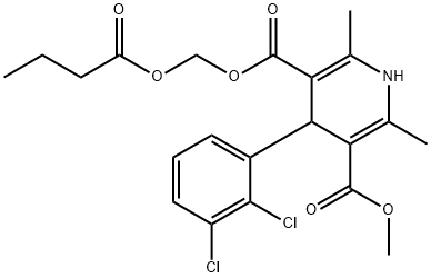 丁酸氯维地平 结构式