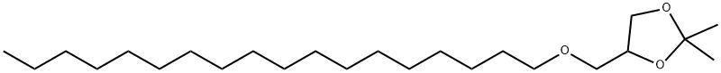 2,2-二甲基-4-((十八烷氧)甲基)-1,3-二氧戊环 结构式