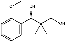 (1R)-1-(2-methoxyphenyl)-2,2-dimethylpropane-1,3-diol 结构式