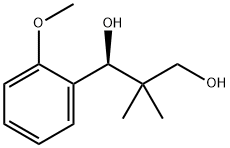 (1S)-1-(2-methoxyphenyl)-2,2-dimethylpropane-1,3-diol 结构式