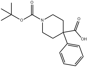 保护的4-苯基哌啶-4-羧酸 结构式