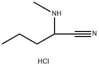 2-(Methylamino)pentanenitrile hydrochloride 结构式