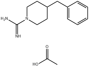 4-Benzylpiperidine-1-carboxamidine acetate 结构式