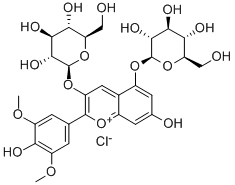 氯化锦葵色素苷 结构式
