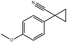 1-(4-甲氧基苯)-1'-环丙腈 结构式