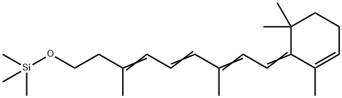 3,7-Dimethyl-9-(2,6,6-trimethyl-2-cyclohexen-1-ylidene)-1-[(trimethylsilyl)oxy]-3,5,7-nonatriene 结构式