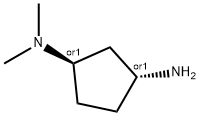 (1R,3R)-N1,N1-二甲基环戊烷-1,3-二胺 结构式