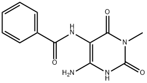 Benzamide,  N-(4-amino-1,2,3,6-tetrahydro-1-methyl-2,6-dioxo-5-pyrimidinyl)- 结构式
