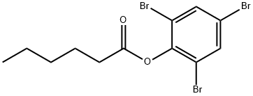 正己酸-2,4,6-三溴苯酯 结构式