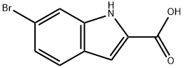 6-溴吲哚-2-羧酸 结构式