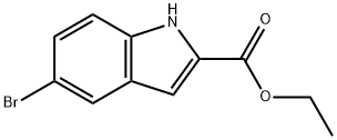 5-溴吲哚-2-羧酸乙酯 结构式