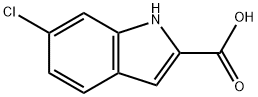 6-氯吲哚-2-羧酸 结构式