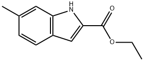 6-甲基-1氢-吲哚-2-甲酸乙酯 结构式