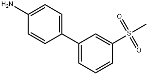 3-(甲基磺酰基)-1,1-联苯-4-胺 结构式