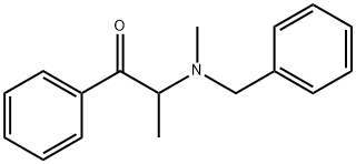 2-苄基甲基氨基-1-苯基-1-丙酮 结构式