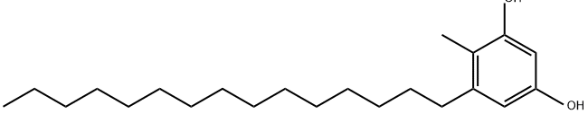 4-methyl-5-pentadecylresorcinol 结构式