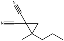 2-Methyl-2-propyl-1,1-cyclopropanedicarbonitrile 结构式