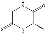 Piperazinone, 3-methyl-5-thioxo-, (S)- (9CI) 结构式