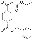 3-(N-CBZ-哌啶-4-基)-3-氧代丙酸乙酯 结构式