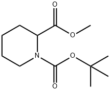 N-BOC-哌啶-2-甲酸甲酯 结构式