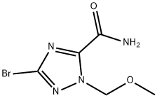 3-溴-1-(甲氧基甲基)-1,2,4-1H-三氮唑-5-甲酰胺 结构式