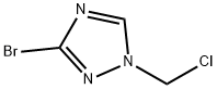 3-溴-1-(氯甲基)-1,2,4-1H-三氮唑 结构式