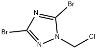 3,5-二溴-1-(氯甲基)-1,2,4-1H-三氮唑 结构式
