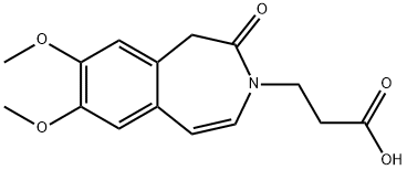 3-(7,8-Dimethoxy-2-oxo-1,2-dihydro-3H-3-benzazepin-3-yl)propanoic acid 结构式