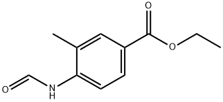 Benzoic acid, 4-(formylamino)-3-methyl-, ethyl ester (9CI) 结构式