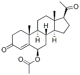 6 beta-acetoxyprogesterone 结构式