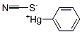 Phenylmercuric thiocyanate 结构式