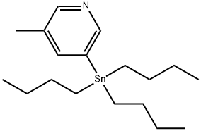 3-METHYL-5-(TRIBUTYLSTANNYL)PYRIDINE 结构式