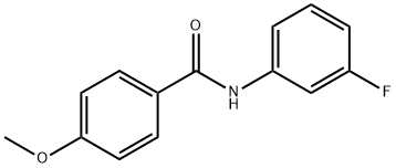 N-(3-氟苯基)-4-甲氧基苯甲酰胺 结构式