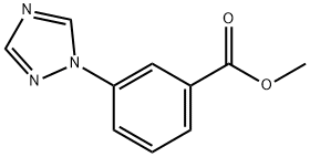 3-(1-1,2,4-三氮唑)苯甲酸甲酯 结构式