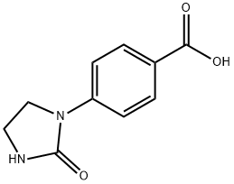 4-(2-氧代咪唑啉-1-基)苯甲酸 结构式