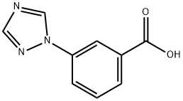 3-(1-1,2,4-三氮唑)苯甲酸 结构式